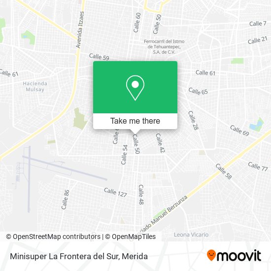 Minisuper La Frontera del Sur map