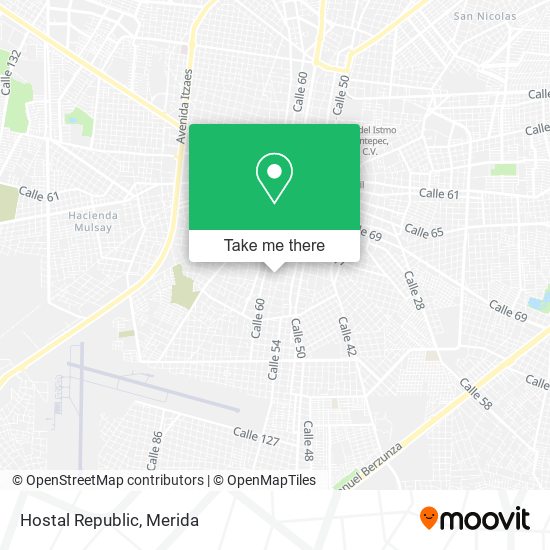 Mapa de Hostal Republic