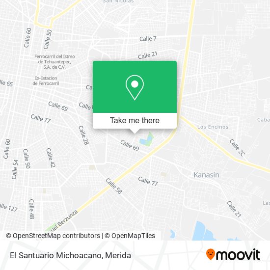 El Santuario Michoacano map