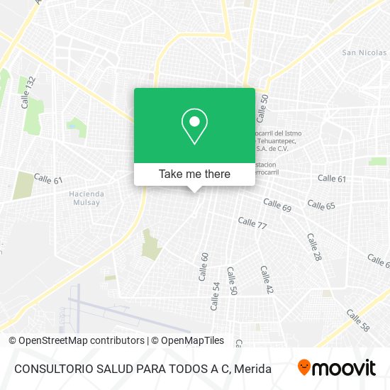 Mapa de CONSULTORIO SALUD PARA TODOS A C