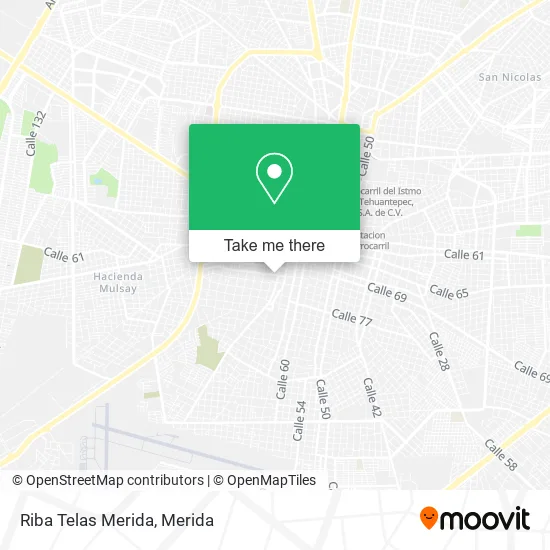 Riba Telas Merida map