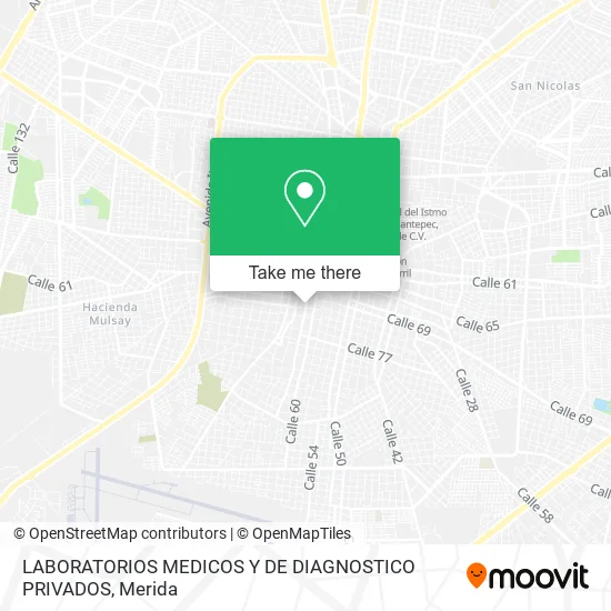 Mapa de LABORATORIOS MEDICOS Y DE DIAGNOSTICO PRIVADOS