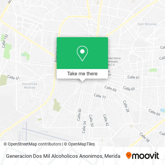 Generacion Dos Mil Alcoholicos Anonimos map