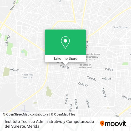 Instituto Tecnico Administrativo y Computarizado del Sureste map