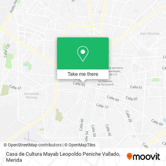 Mapa de Casa de Cultura Mayab Leopoldo Peniche Vallado
