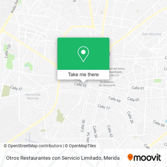 Otros Restaurantes con Servicio Limitado map