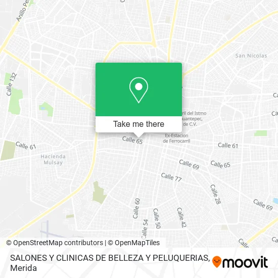 Mapa de SALONES Y CLINICAS DE BELLEZA Y PELUQUERIAS