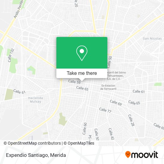 Expendio Santiago map