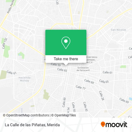 La Calle de las Piñatas map