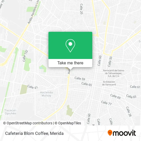 Mapa de Cafeteria Blom Coffee