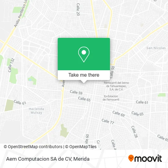 Aem Computacion SA de CV map