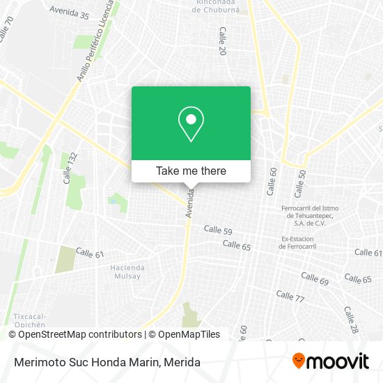 Mapa de Merimoto Suc Honda Marin