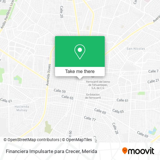 Financiera Impulsarte para Crecer map