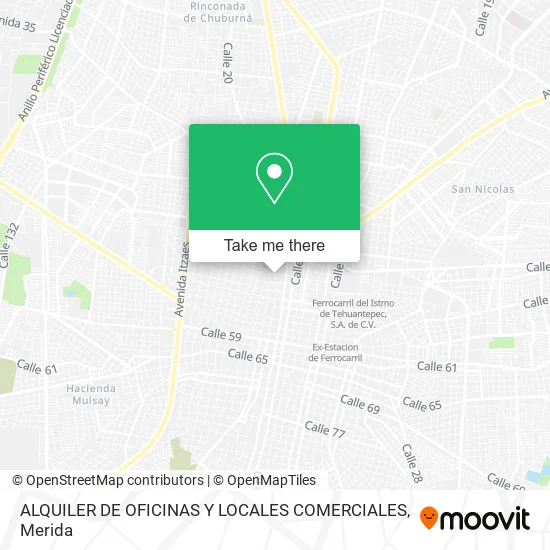 ALQUILER DE OFICINAS Y LOCALES COMERCIALES map