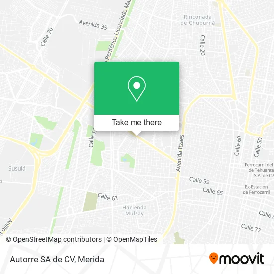 Autorre SA de CV map