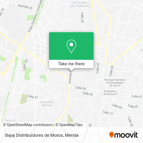 Bajaj Distribuidores de Motos map