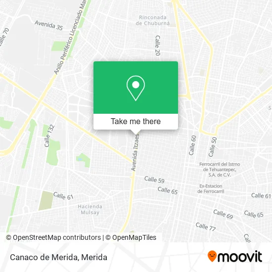 Canaco de Merida map
