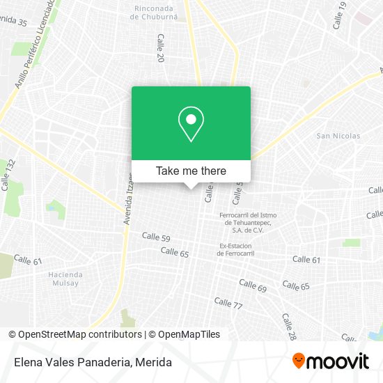 Elena Vales Panaderia map