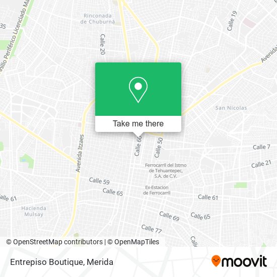 Mapa de Entrepiso Boutique