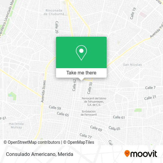 Consulado Americano map