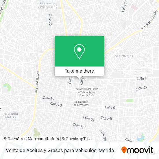 Venta de Aceites y Grasas para Vehiculos map