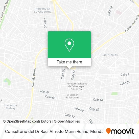 Consultorio del Dr Raul Alfredo Marin Rufino map