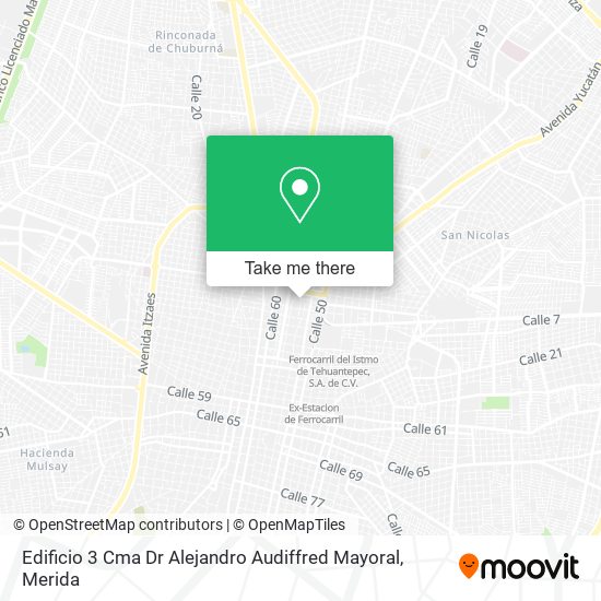 Edificio 3 Cma Dr Alejandro Audiffred Mayoral map