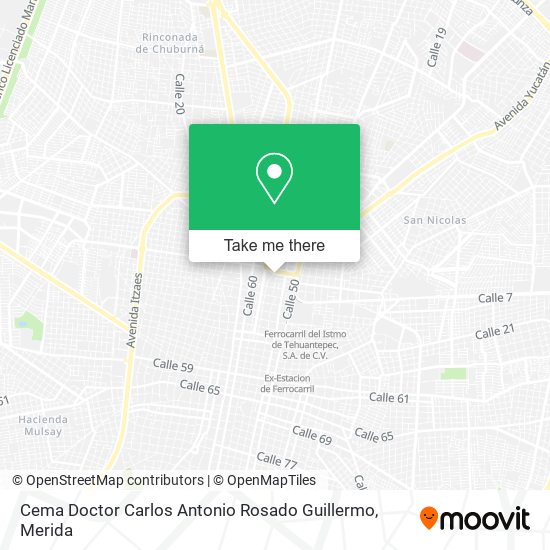 Cema Doctor Carlos Antonio Rosado Guillermo map