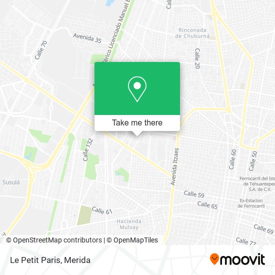 Le Petit Paris map