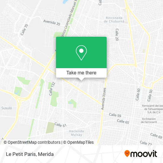 Le Petit Paris map