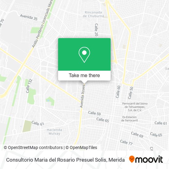Consultorio Maria del Rosario Presuel Solis map