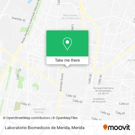 Laboratorio Biomedicos de Merida map