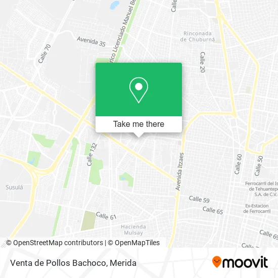 Venta de Pollos Bachoco map