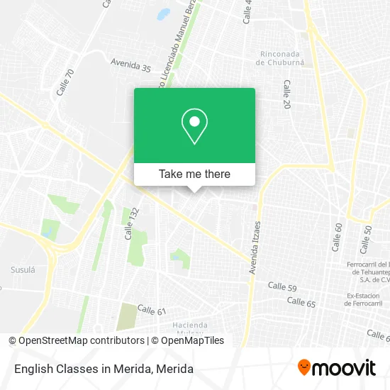 English Classes in Merida map