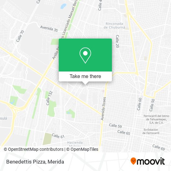 Benedettis Pizza map