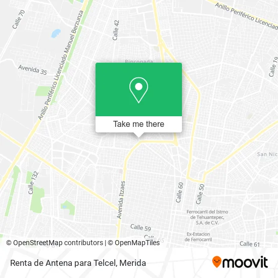 Renta de Antena para Telcel map