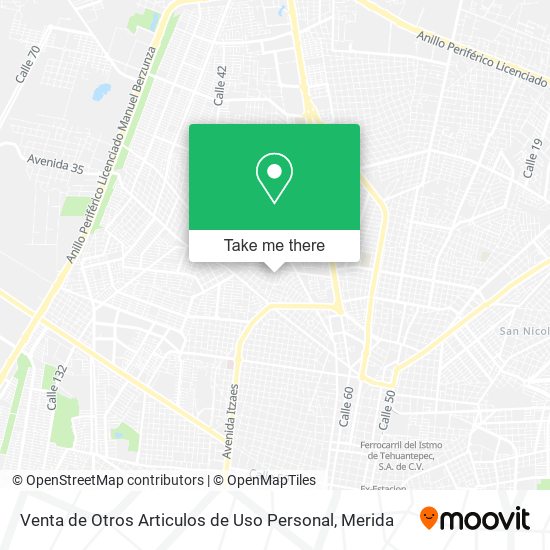 Venta de Otros Articulos de Uso Personal map