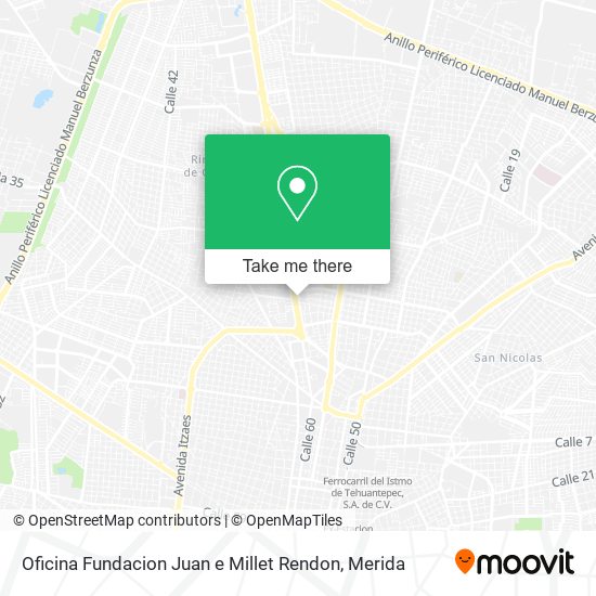 Oficina Fundacion Juan e Millet Rendon map