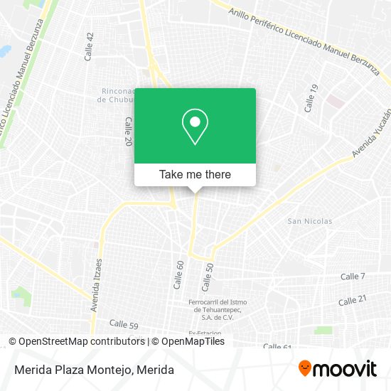 Merida Plaza Montejo map