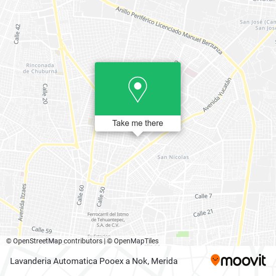 Mapa de Lavanderia Automatica Pooex a Nok