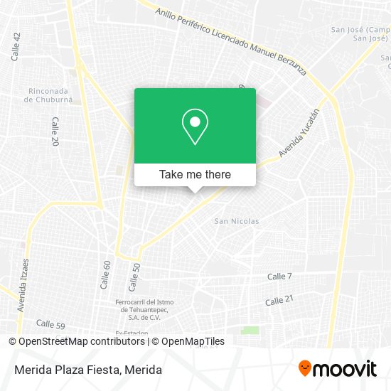 Mapa de Merida Plaza Fiesta