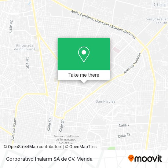 Corporativo Inalarm SA de CV map