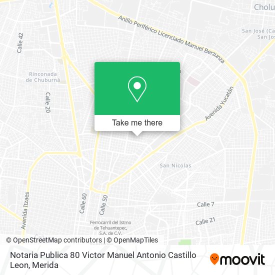 Notaria Publica 80 Victor Manuel Antonio Castillo Leon map
