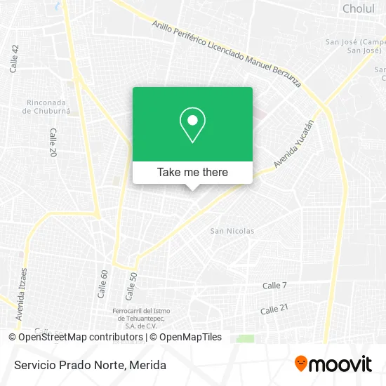 Mapa de Servicio Prado Norte