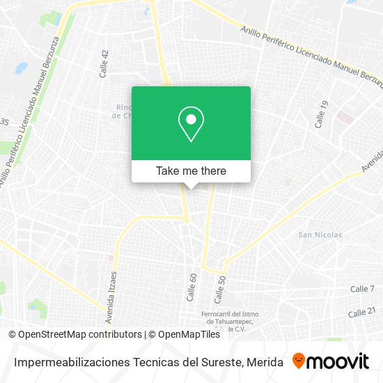 Impermeabilizaciones Tecnicas del Sureste map
