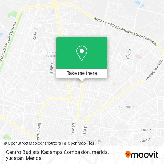 Centro Budista Kadampa Compasión, mérida, yucatán map