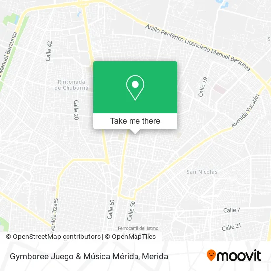 Mapa de Gymboree Juego & Música Mérida