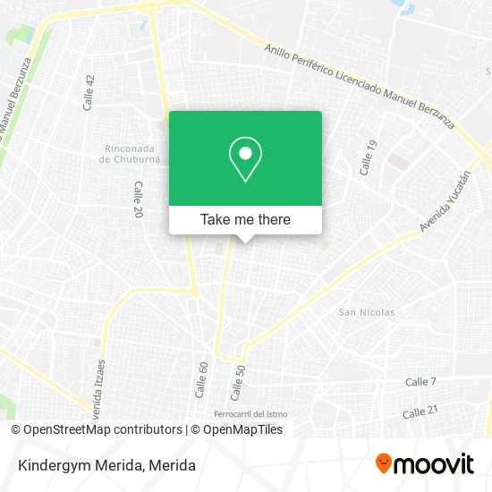 Kindergym Merida map
