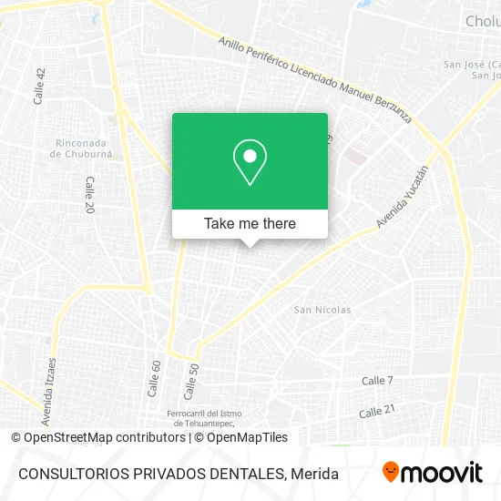 Mapa de CONSULTORIOS PRIVADOS DENTALES