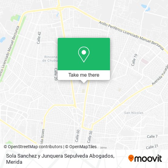 Sola Sanchez y Junquera Sepulveda Abogados map